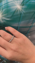 Load and play video in Gallery viewer, 9ct White Gold Mixed Diamond Eternity Ring
