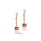 GeoCUBE¨ Iconic Chain earrings pale blue pink