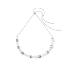 GeoCUBE¨ Iconic Nature Chain necklace white