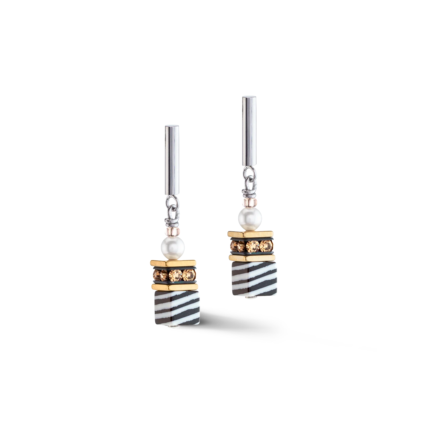 GeoCUBE® Fusion Festive earrings tricolour