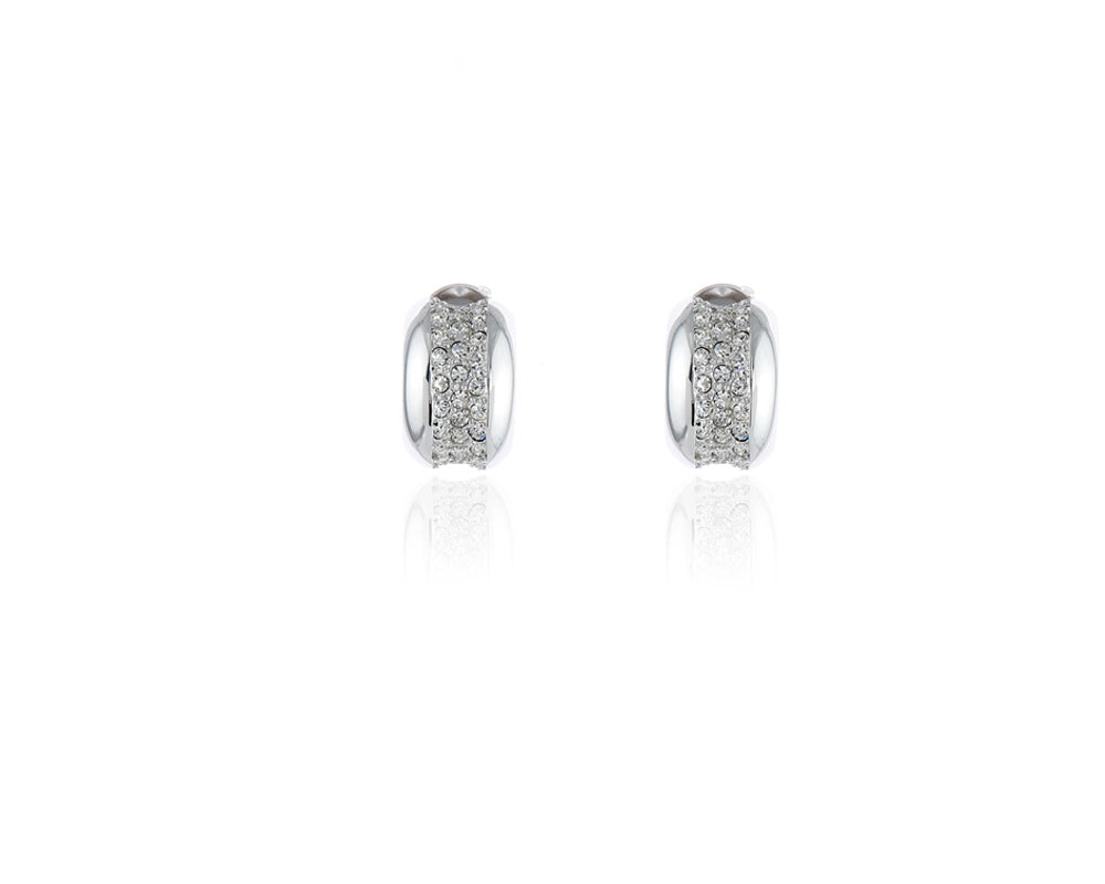 River Silver Clip-on Earrings