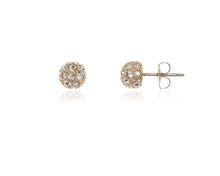 Load image into Gallery viewer, Pom Pom Small Gold Earrings
