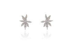 Load image into Gallery viewer, Forget Me Not Silver Clip-on Earrings
