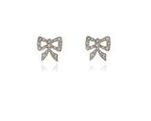 Load image into Gallery viewer, Cute Bow Silver Earrings
