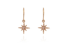 Load image into Gallery viewer, North Star Rose Gold Earrings
