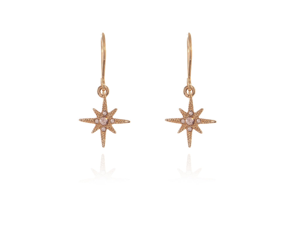 North Star Rose Gold Earrings