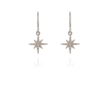 Load image into Gallery viewer, North Star Silver Earrings

