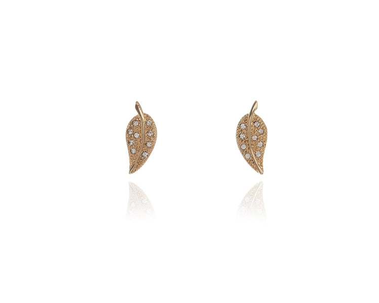 Leafy Gold Earrings