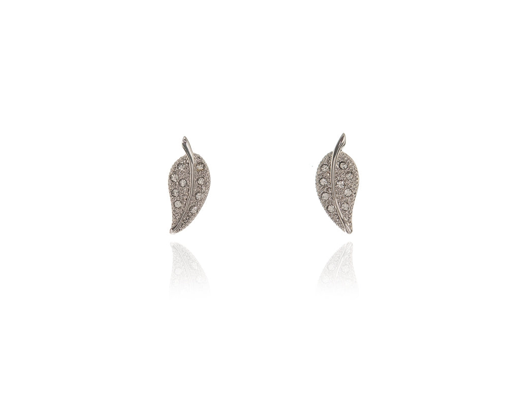 Leafy Silver Earrings
