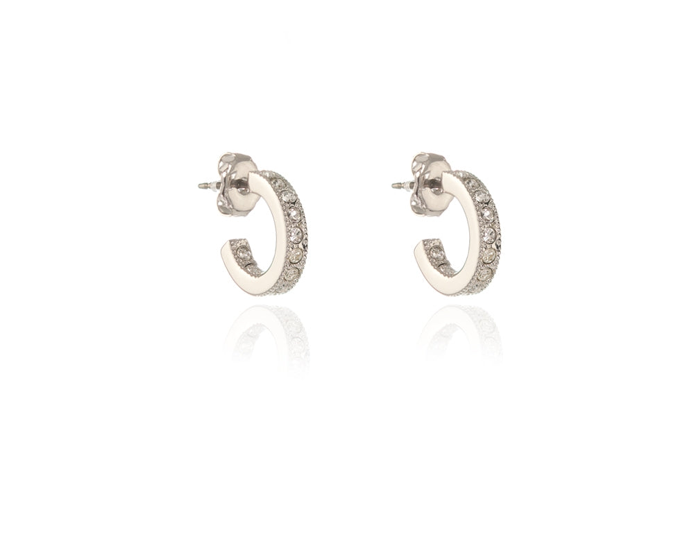 Saga Silver Hoop Earrings