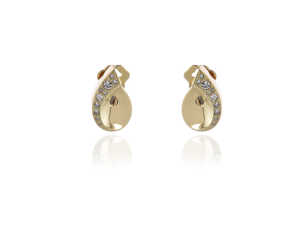 Ula Gold Clip-on Earrings