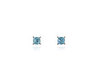Laine with Blue Swarovski Crystal Earrings