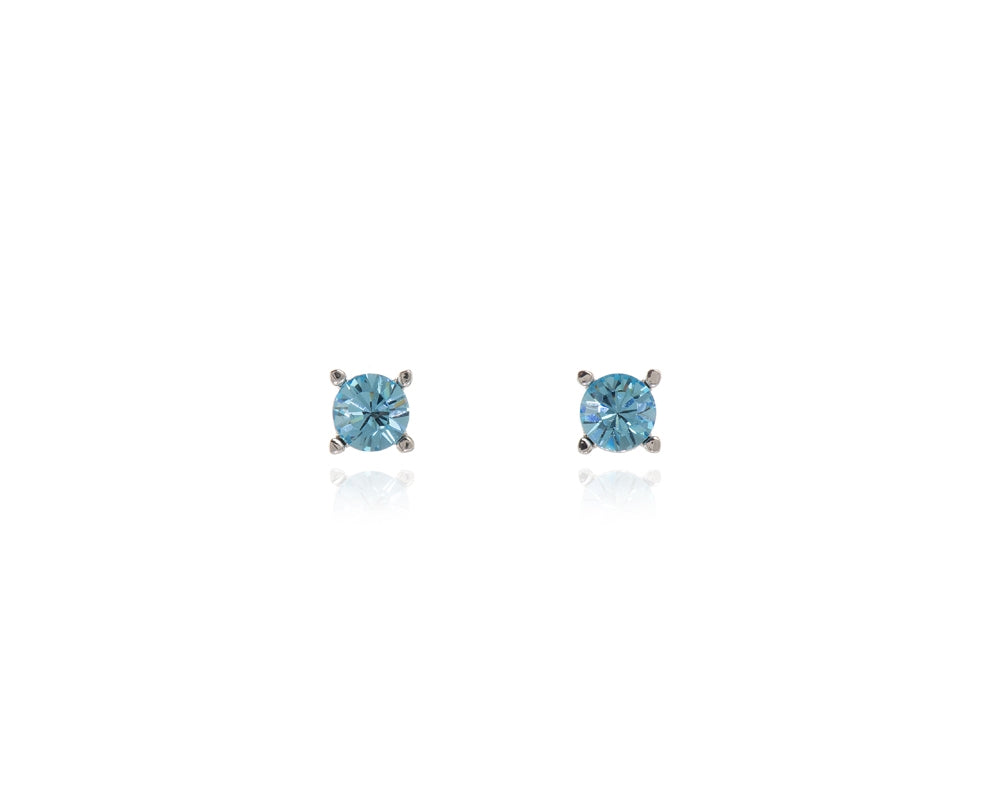 Laine with Blue Swarovski Crystal Earrings