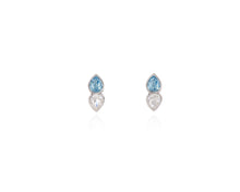 Load image into Gallery viewer, Talh Silver &amp; Aquamarine Earrings
