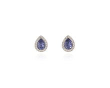 Load image into Gallery viewer, Talma Tanzanite Blue Coloured Earrings
