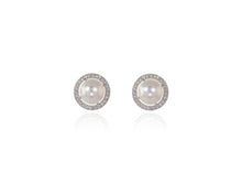 Load image into Gallery viewer, Ikia Silver Pearl White Earrings
