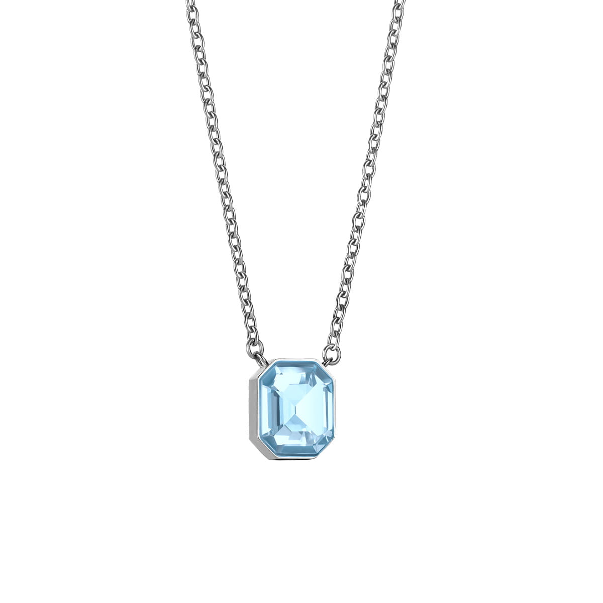 BERING Blue Crystal Necklace