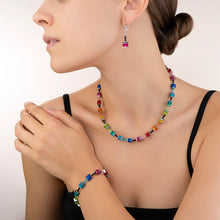 Load image into Gallery viewer, GeoCUBE® Necklace Classic Polaris &amp; Rhinestone Multicolour
