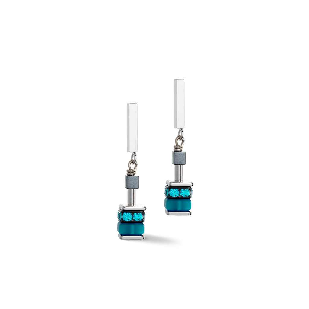 Earrings Sparkling Classic Update Blue