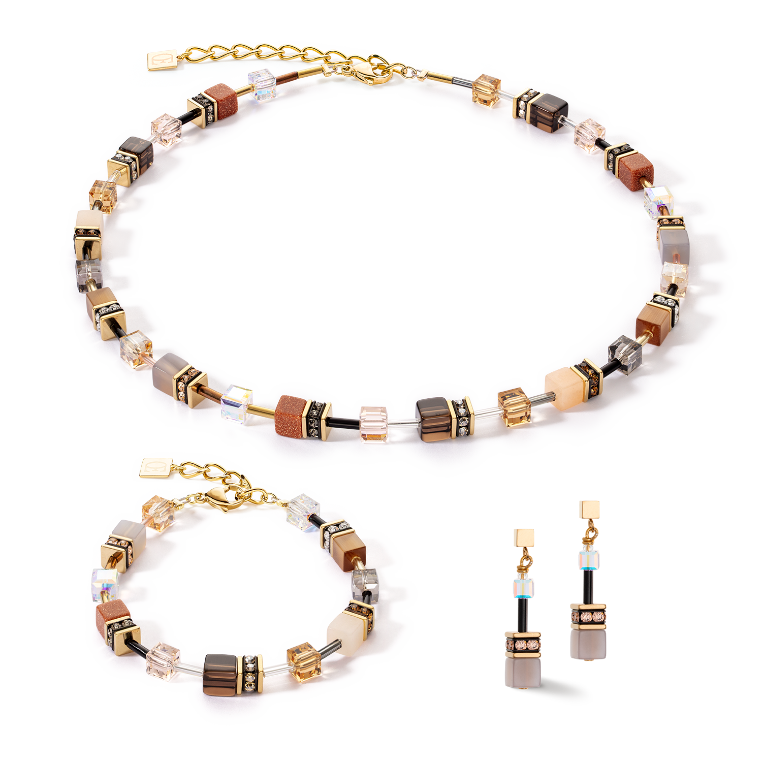 GeoCUBE® Iconic Precious bracelet brown