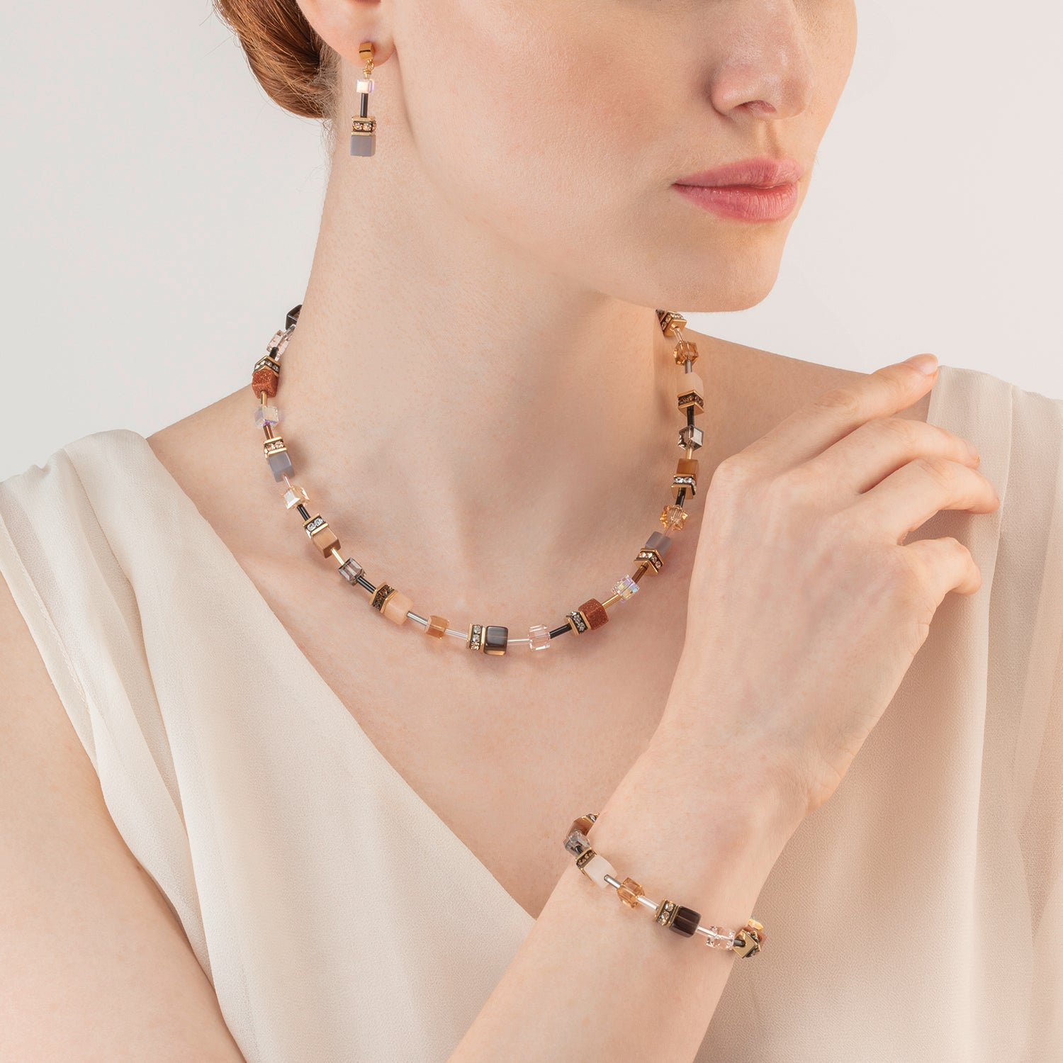 GeoCUBE® Iconic Precious bracelet brown