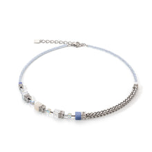 Load image into Gallery viewer, GeoCUBE® Precious Fusion Chunky Chain Necklace Light Blue
