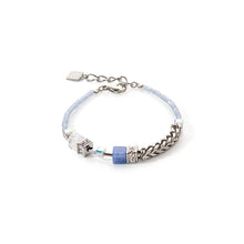 Load image into Gallery viewer, GeoCUBE® Precious Fusion Chunky Chain Bracelet Light Blue
