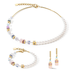 GeoCUBE® Precious Fusion Pearls Earrings Multicolour Pastel
