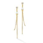 GeoCUBE® Precious & Slider Closure Earrings Gold Multicolour Pastel