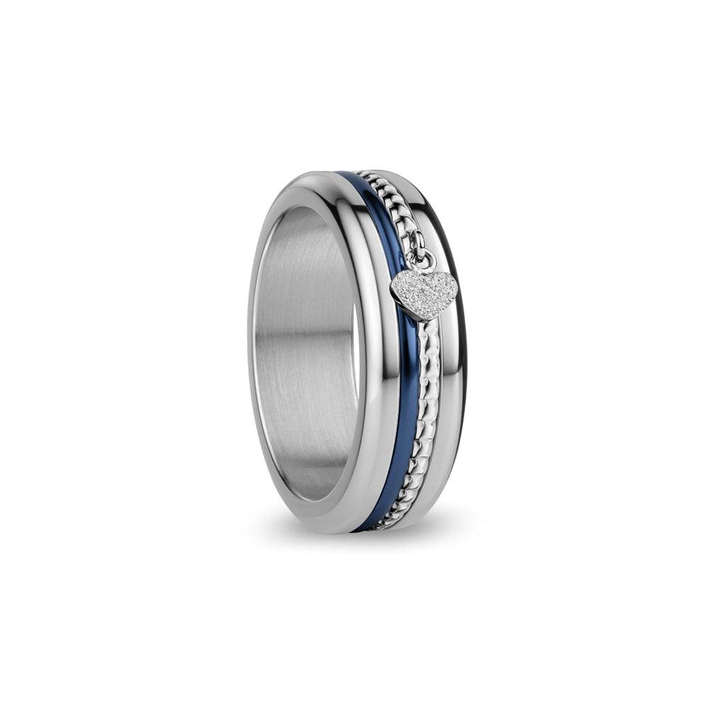 Bering Ring | Polished Silver | 526-ANNIV20SB-X3 | Blue Anniversary Ring