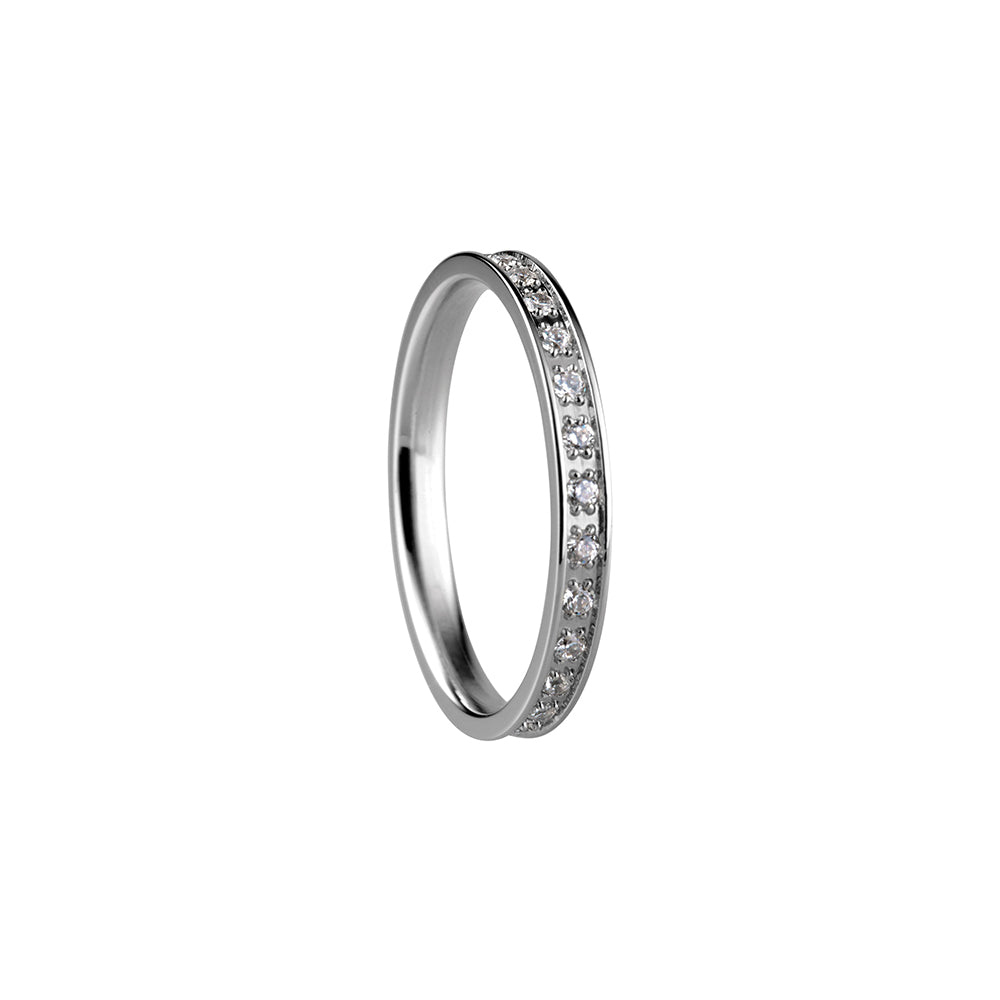 Bering Ring | Polished Silver and Swarovski | 556-17-X1 | Inner Ring