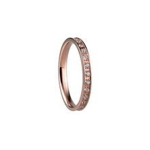 Load image into Gallery viewer, Bering Ring | Polished Rose Gold and Swarovski | 556-37-X1 | Inner Ring
