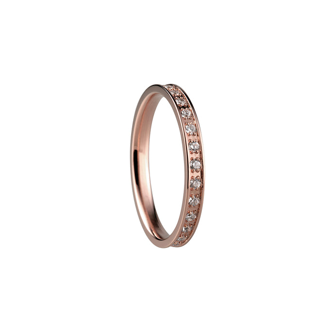 BERING Ring | Polished Rose Gold and Swarovski | 556-37-X1 | Inner Ring