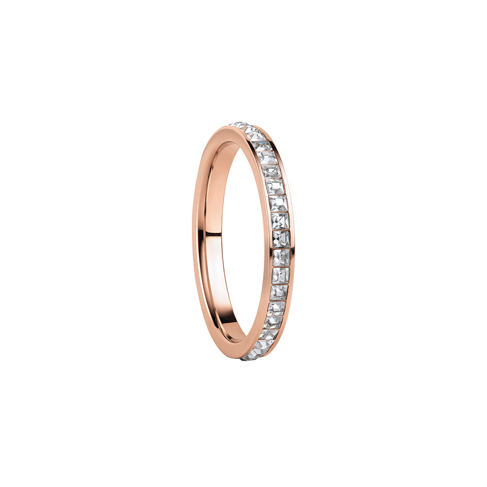 BERING Ring | Polished Rose Gold and Swarovski | 571-37-X1 | Inner Ring