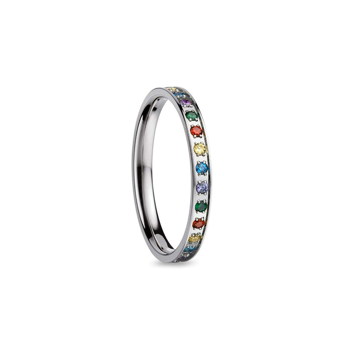 BERING Ring | Polished Silver and Colour Swarovski | 556-19-X1 | Inner Ring