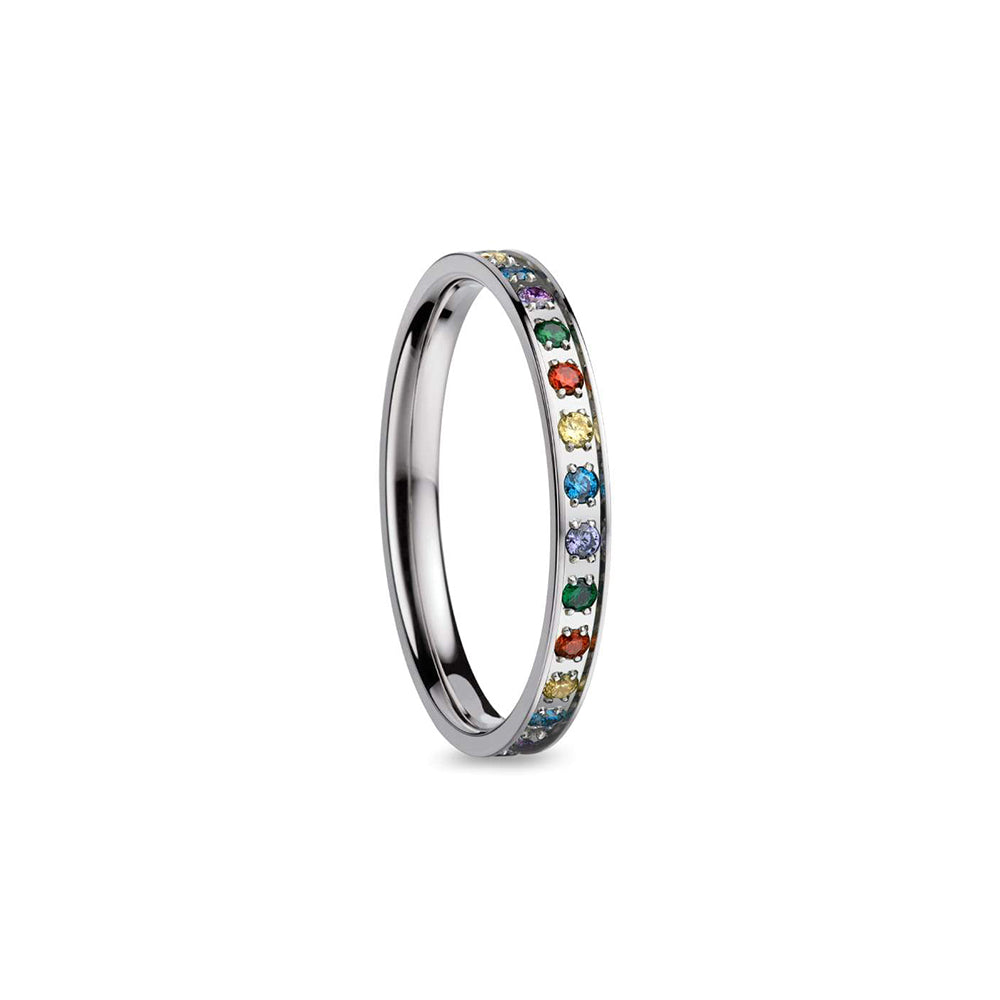 Bering Ring | Polished Silver and Colour Swarovski | 556-19-X1 | Inner Ring