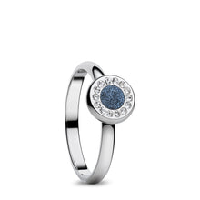 Load image into Gallery viewer, Bering Ring | Arctic Symphony | Polished Silver &amp; Blue Ring | 577-17-X1
