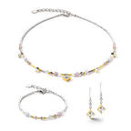 Brilliant Square Precious Necklace Multicolour Romantic Pastel