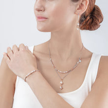 Load image into Gallery viewer, Brilliant Square Layer Pearl Bracelet Silver Rose Gold
