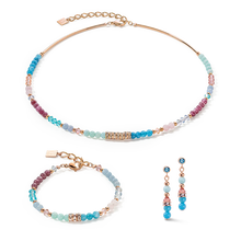 Load image into Gallery viewer, Princess Precious Earrings Aqua-Lilac
