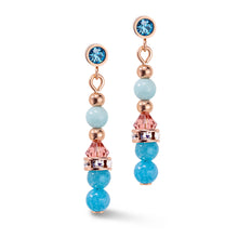 Load image into Gallery viewer, Princess Precious Earrings Aqua-Lilac
