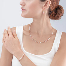 Load image into Gallery viewer, Princess Pearls necklace Rose Gold Light Rose
