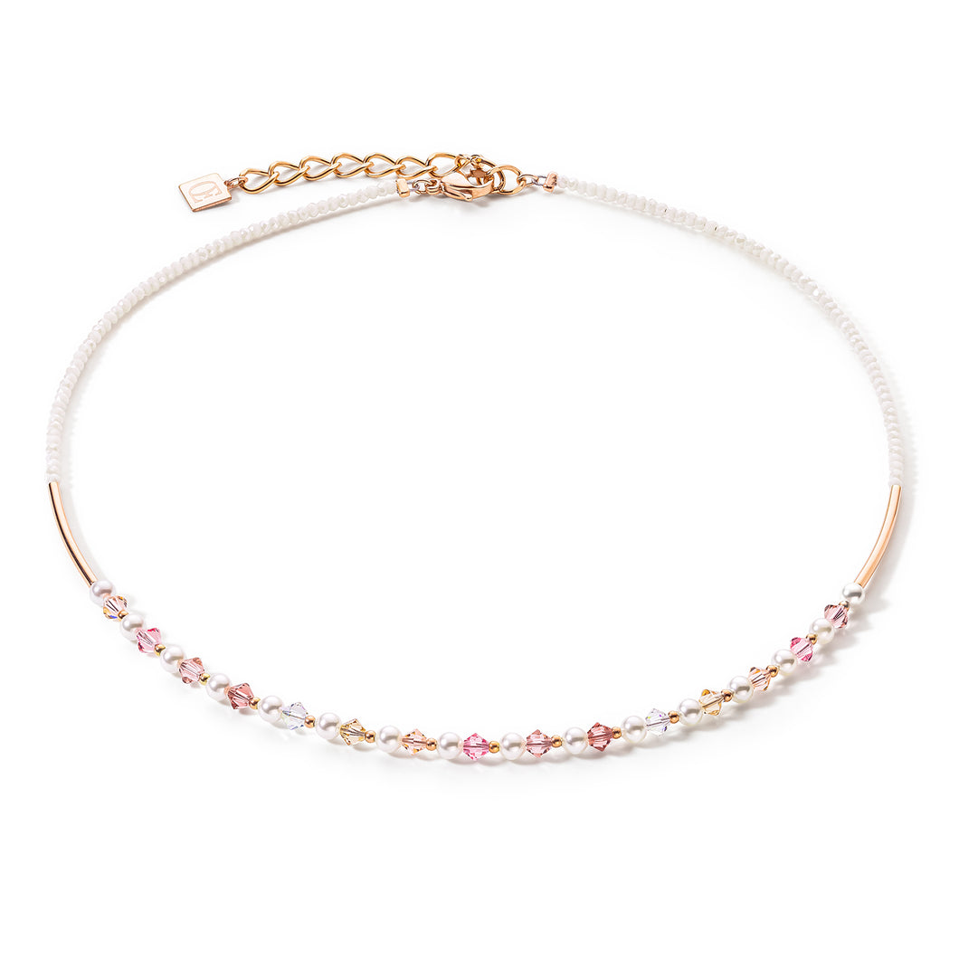 Princess Pearls necklace Rose Gold Light Rose