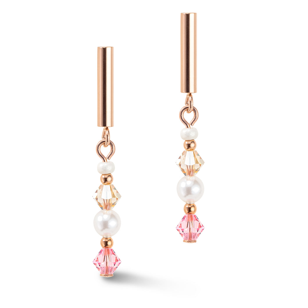 Princess Pearls Earrings Rose gold Light rose