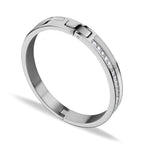 BERING Bangle White and Stainless Steel