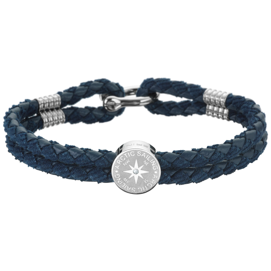 Bering Blue Leather Bracelet