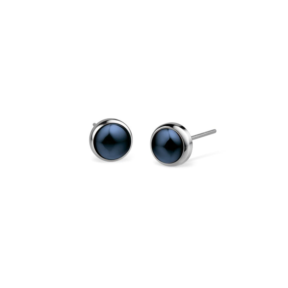 Bering Earrings | Navy Blue Ceramic | 701-17-05 | Petite