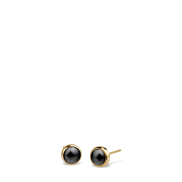 BERING Earrings | Gold, Black ceramic | 701-26-05 | Petite