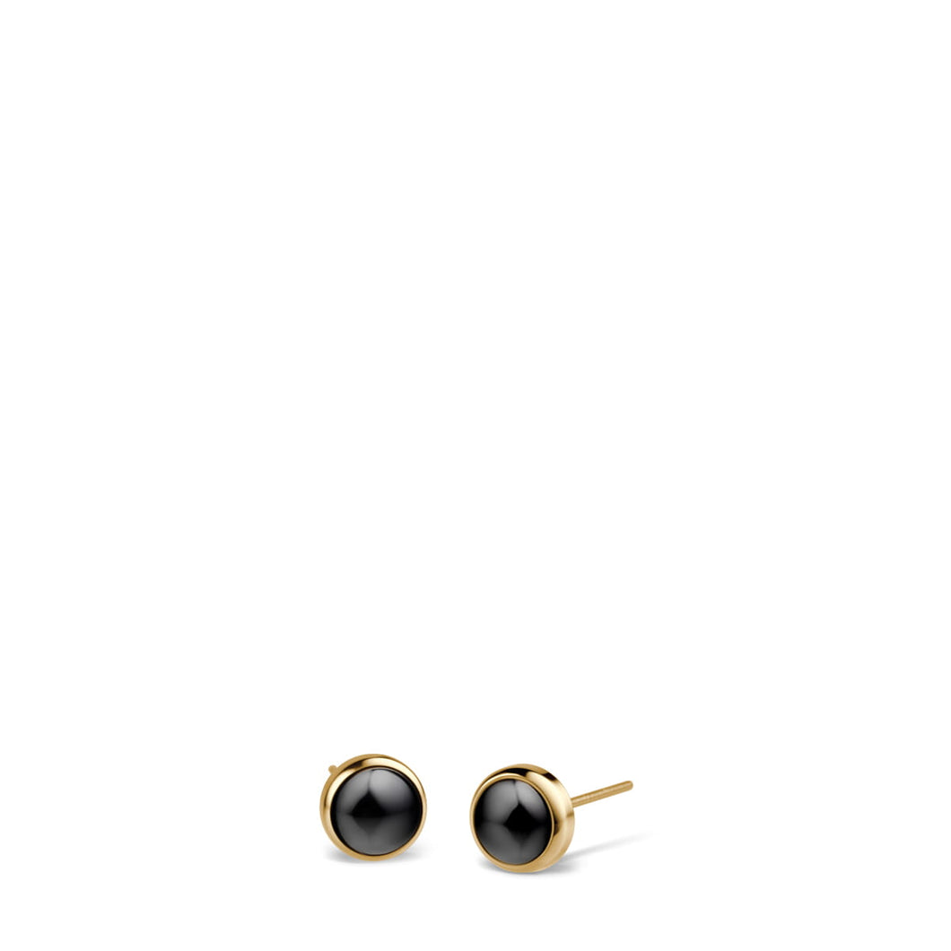 Bering Earrings | Gold, Black ceramic | 701-26-05 | Petite