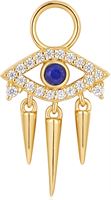 Gold Evil Eye Earring Charm